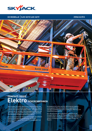 Tekerlekli makas asansörleri Skyjack SJ III 3215