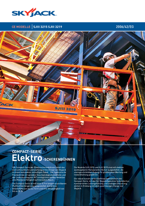 Wheeled scissor lifts Skyjack SJ III 3219