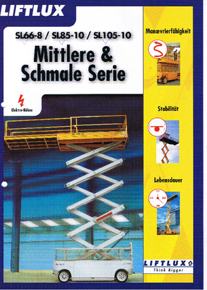 Wheeled scissor lifts Liftlux SL 66-8