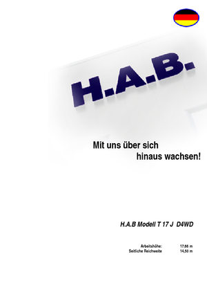 Tekerlekli Teleskopik Bomlu Vinçler HAB T 17 JD 4WD