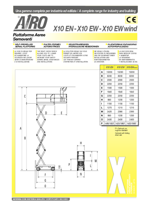 Wheeled scissor lifts AIRO X 10 EW