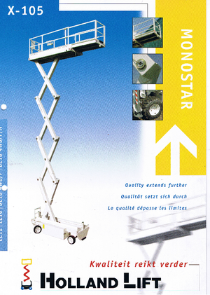 Tekerlekli makas asansörleri Holland-Lift X 105 DL 18 4WD P