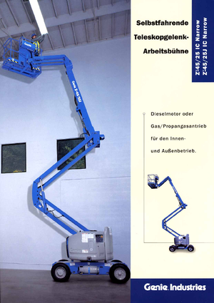 Wheeled Articulating Boom Lifts Genie Z 45/25 J IC Narrow