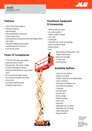 Wheeled scissor lifts JLG 2632ES