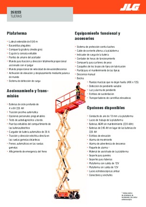 Wheeled scissor lifts JLG 2632ES