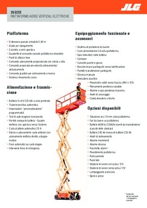 Tekerlekli makas asansörleri JLG 2632ES