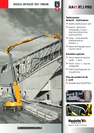 Wheeled Articulating Boom Lifts Haulotte HA41 RTJ PRO