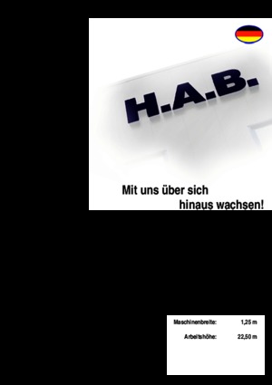 Tekerlekli makas asansörleri HAB S 225-12 D 4WD S