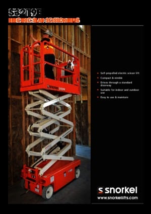 Wheeled scissor lifts Snorkel S3219E