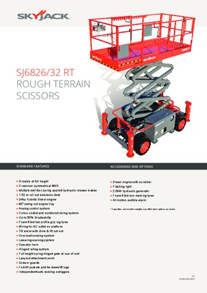 Tekerlekli makas asansörleri Skyjack SJ III 6826 E
