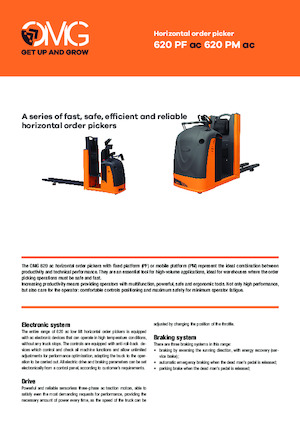 Order Pickers & Cherry Picker Forklifts OMG 620 PF