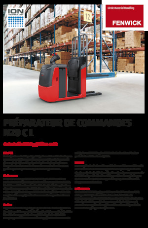 Order Pickers & Cherry Picker Forklifts Linde N20C L