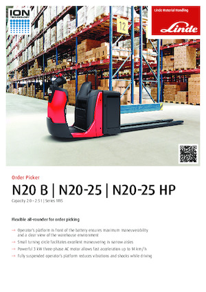 Order Pickers & Cherry Picker Forklifts Linde N25HP