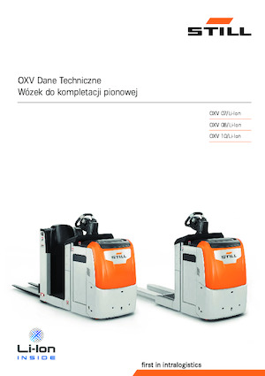 Order Pickers & Cherry Picker Forklifts Still OXV 10