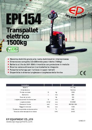 Pallet Jacks EP EPL154