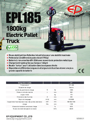 Pallet Jacks EP EPL185