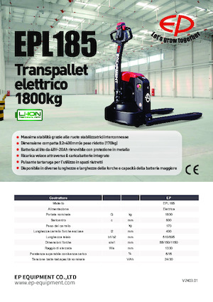 Pallet Jacks EP EPL185