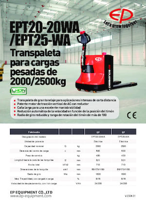 Pallet Jacks EP EPT20-20WA