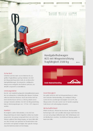 Pallet Jacks Linde M25 Scale+ 