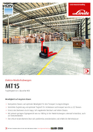 Yaya kumandalı transpalet Linde MT15