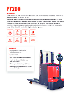 Pallet Jacks Noblelift PT20D