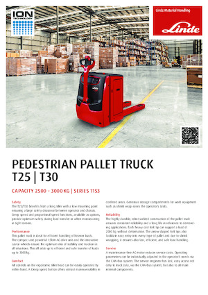 Pallet Jacks Linde T25