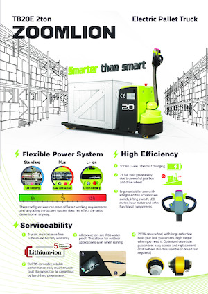 Yaya kumandalı transpalet Zoomlion TB20E