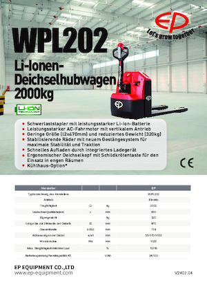 Pallet Jacks EP WPL202