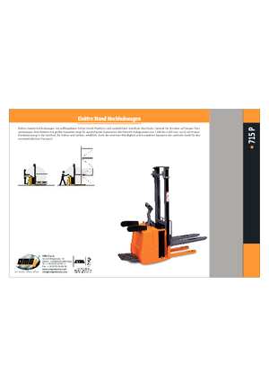Pallet Stackers Stand Up Rider Platform OMG 715 P 