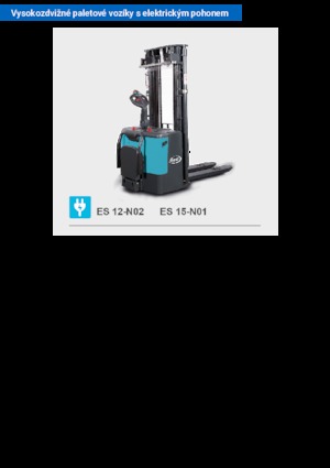 Pallet Stackers Stand Up Rider Platform Baoli ES 12-N02
