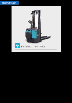 Pallet Stackers Stand Up Rider Platform Baoli ES 12-N02