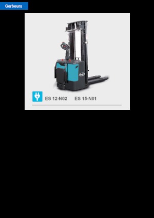 Pallet Stackers Stand Up Rider Platform Baoli ES 15-N01