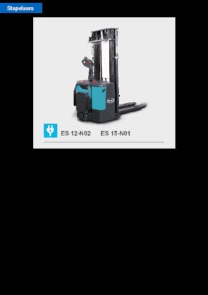 Pallet Stackers Stand Up Rider Platform Baoli ES 12-N02