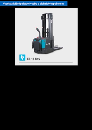 Pallet Stackers Stand Up Rider Platform Baoli ES 15-N02
