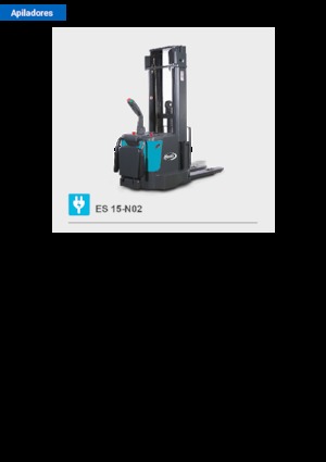 Pallet Stackers Stand Up Rider Platform Baoli ES 15-N02