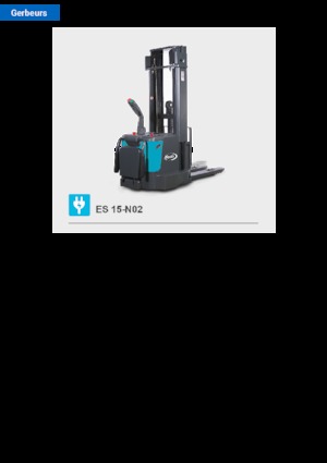 Pallet Stackers Stand Up Rider Platform Baoli ES 15-N02