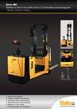 Palet İstifleyiciler Ayakta Sürücü Platformu Yale MC12