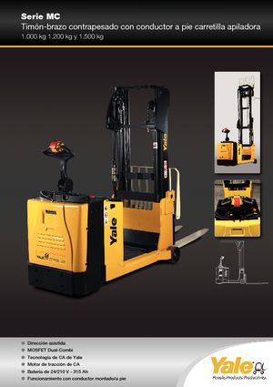 Pallet Stackers Stand Up Rider Platform Yale MC12