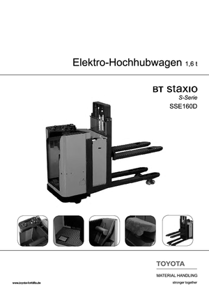 Pallet Stackers Stand Up Rider Platform BT SSE 160 D 