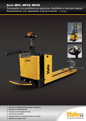 Pallet Stackers Stand Up Rider Platform Yale MP20XD