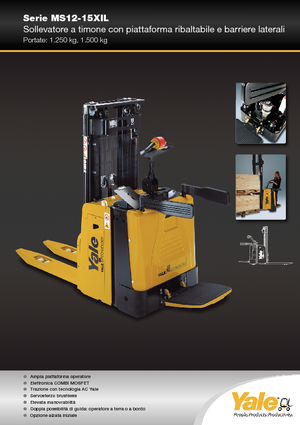 Pallet Stackers Stand Up Rider Platform Yale MS12X