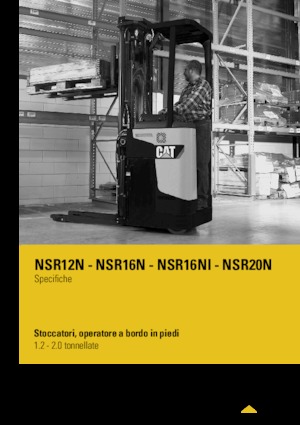 Pallet Stackers Stand Up Rider Platform Caterpillar NSR16N