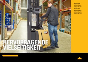 Pallet Stackers Stand Up Rider Platform Caterpillar NSV16P