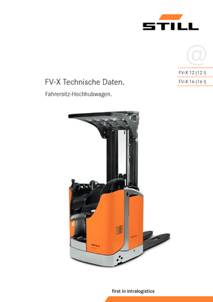 Pallet Stackers Sit Down Rider Still FV-X 12
