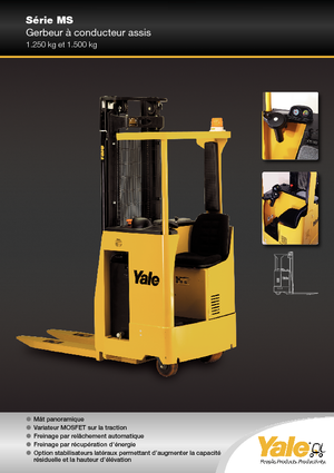 Pallet Stackers Sit Down Rider Yale MS 12 S