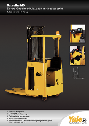 Pallet Stackers Sit Down Rider Yale MS 12 S