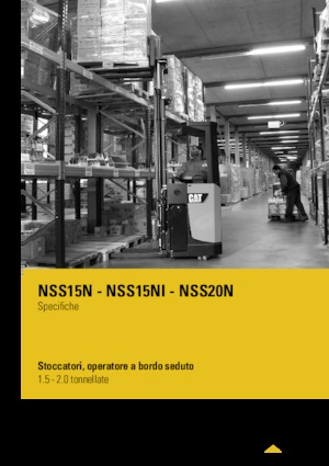 Pallet Stackers Sit Down Rider Caterpillar NSS15N