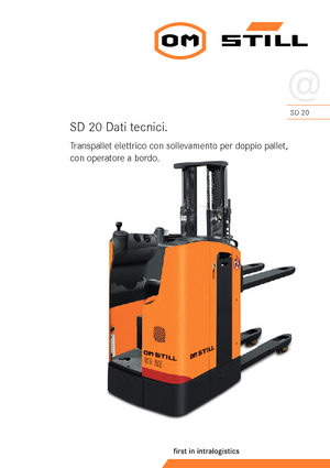 Pallet Stackers Sit Down Rider Still SD 20