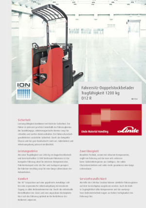 El İstifleyiciler Linde D12R