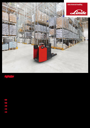 Pallet Stackers Stand Up Rider Platform Linde D10FP